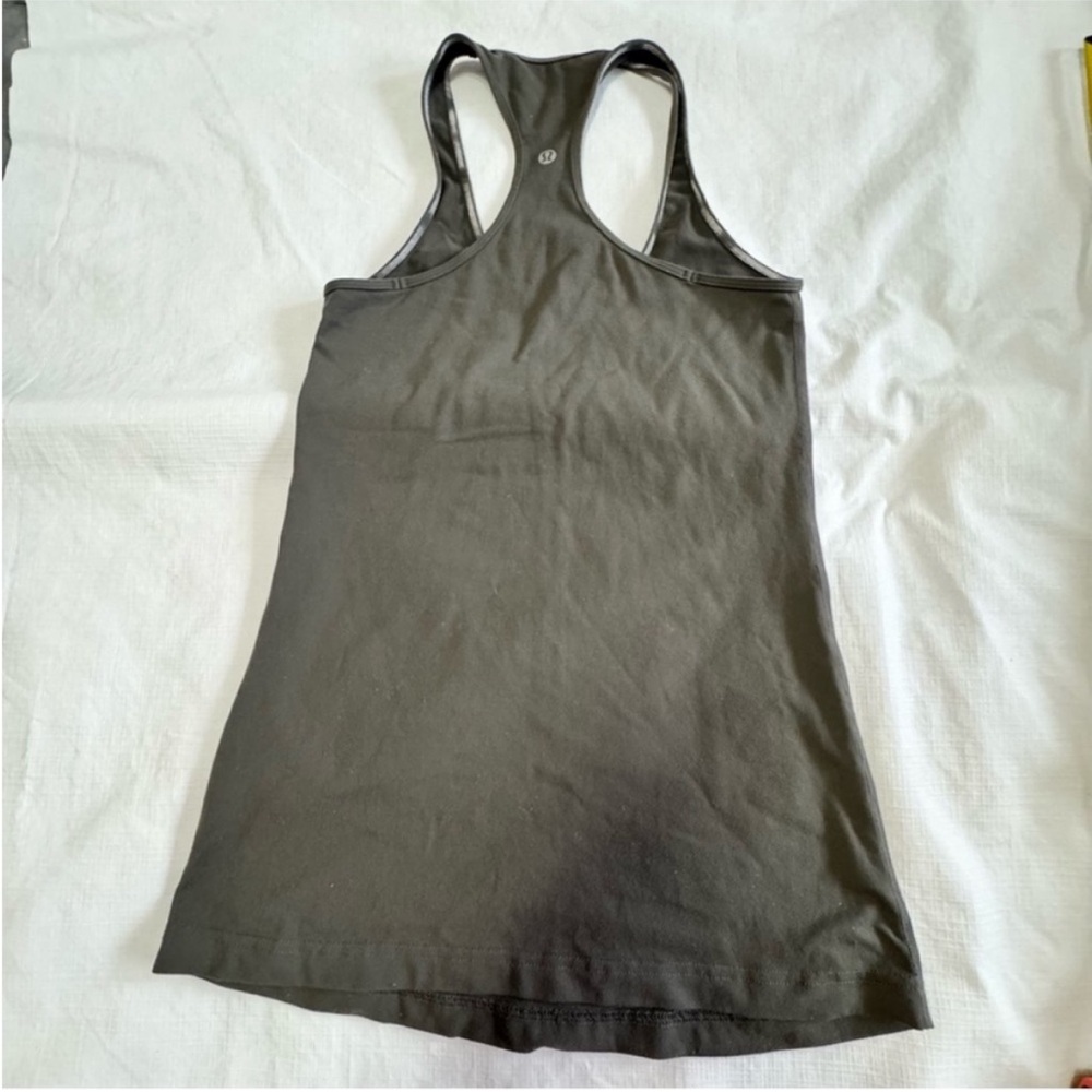 lululemon athletica Charcoal Racerback Tank Top